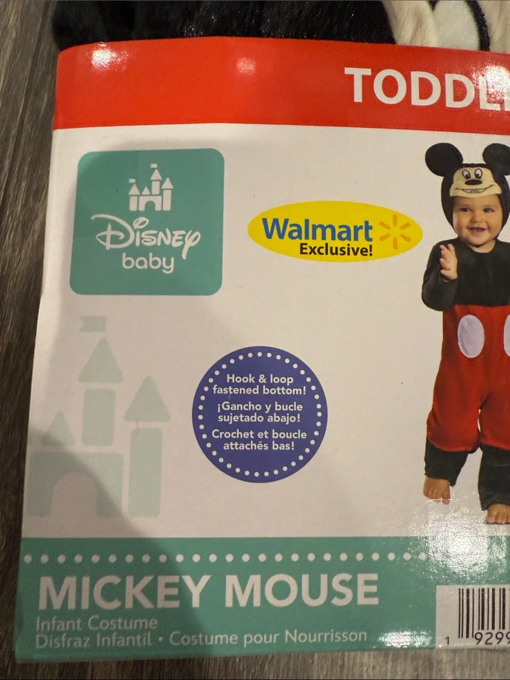 Disney Baby Mickey Mouse Hooded Toddler Halloween Costume (2T)